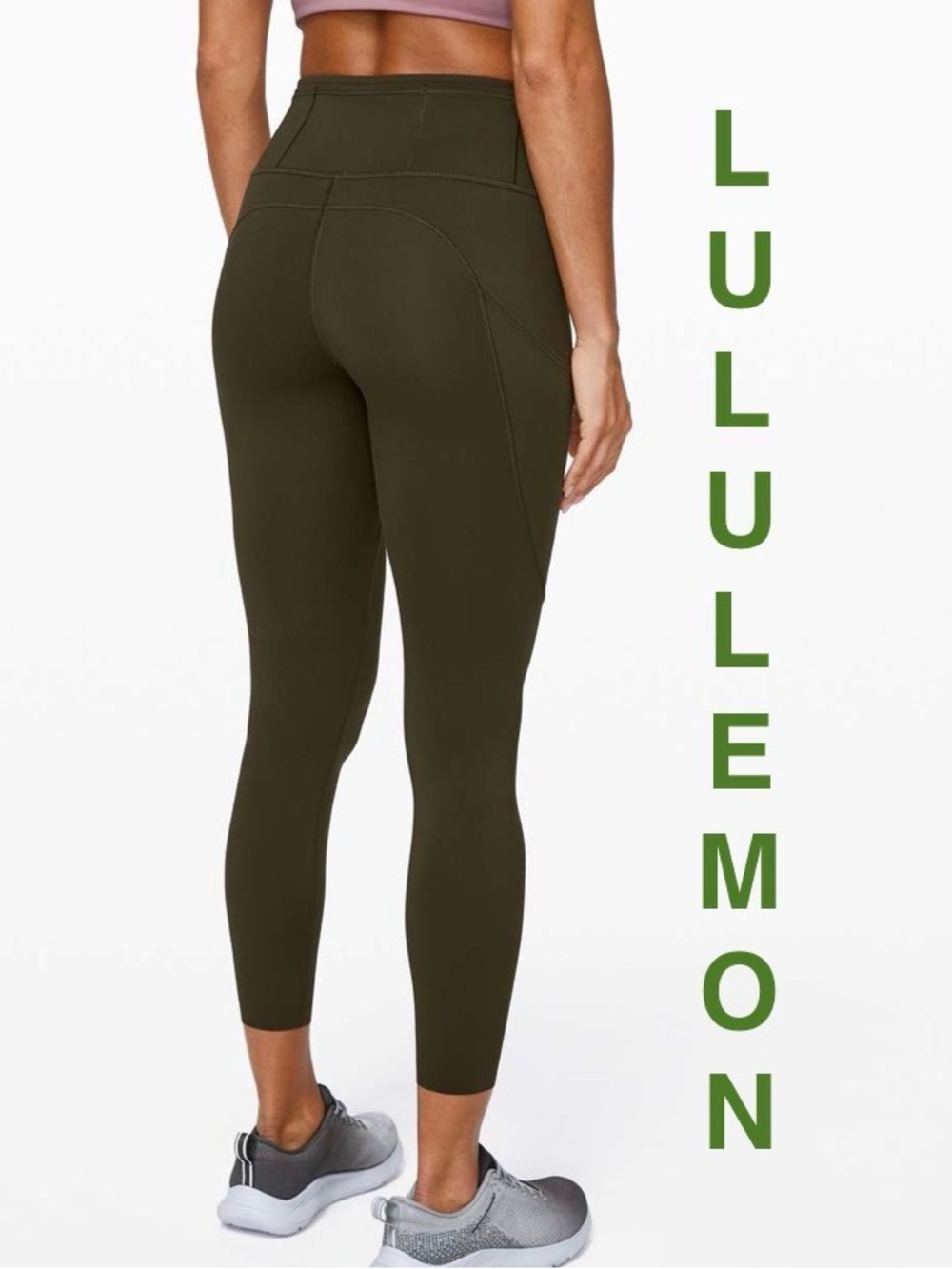 Lululemon | Fast and Free Tight II 25" *Non-Reflective Nulux - Dark Olive - 6